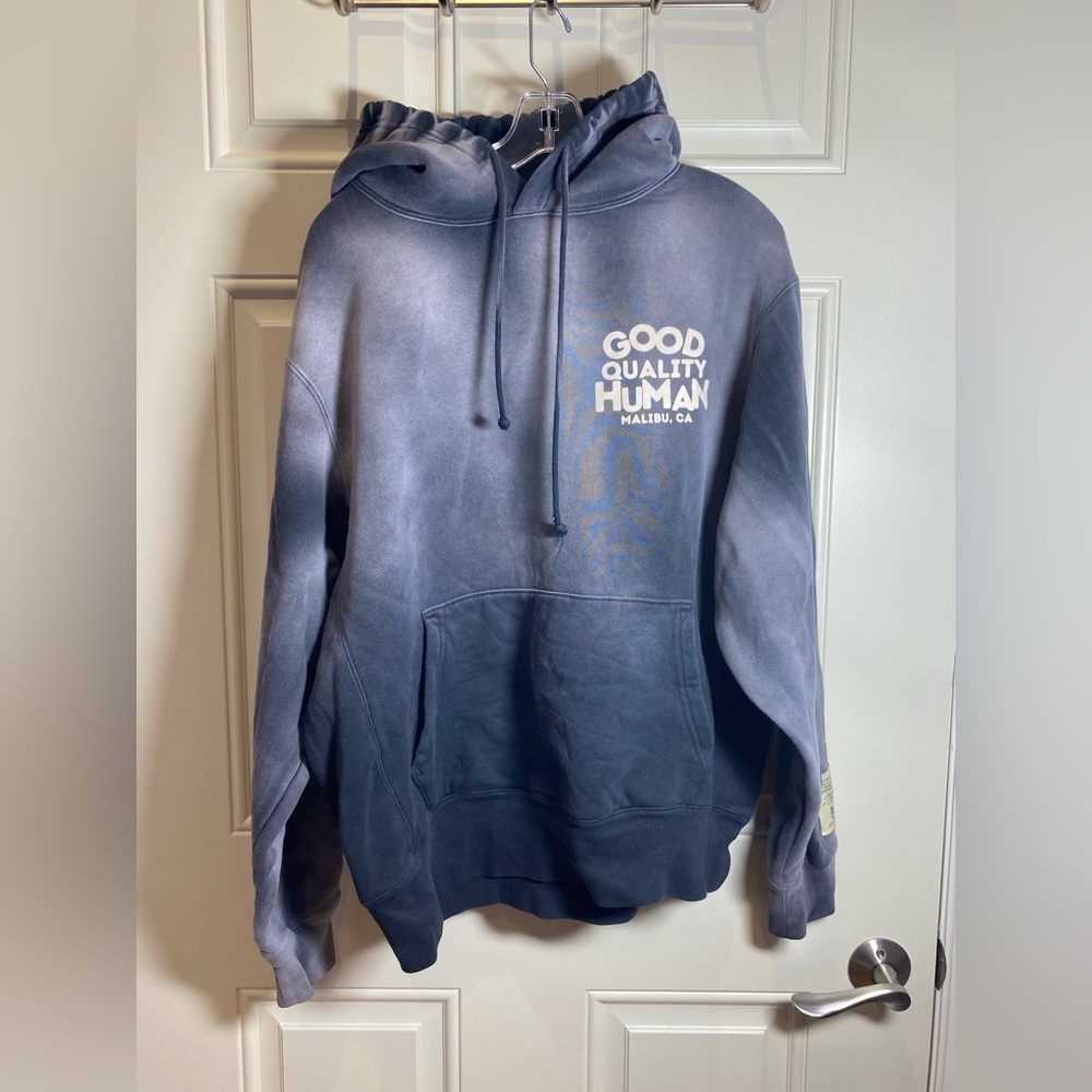 Good quality human black ombré Hoodie